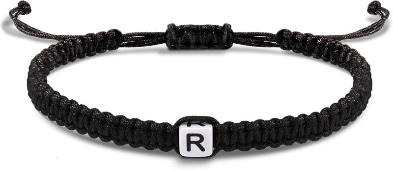 Btysun Initial Bracelets for Women Men Gifts for Her Teen Girl Best Friend Birthday Graduation Dainty Braided Bracelets Letter A-Z Charm Adjustable Link Mother's Day Jewelry Mom Christmas Gifts Valentine's Day Jewelry - Image 1